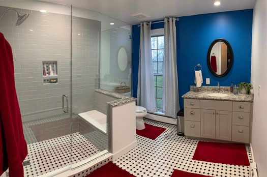 Client inquiring about bathroom remodeling services from experts.